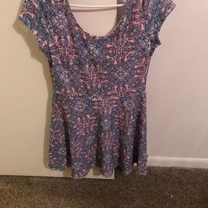 Derek Heart pink and blue dress